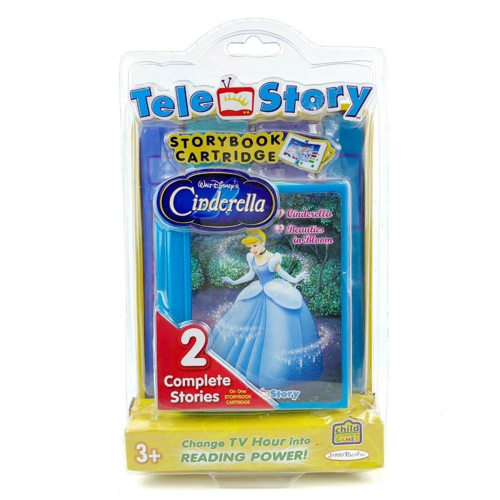 TeleStory Cinderella Storybook Cartridge Walt Disney 2 Complete Stories